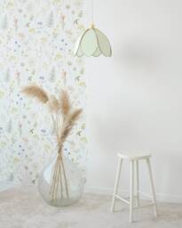 Simple Flower Pendant Light - Fresh Mint & Gold