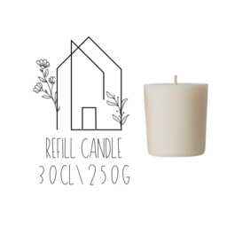 Refill Candle 250G/30Cl Soy Candle For Your White Matt Containers 30Cl Cotton Wick - thumbnail 2