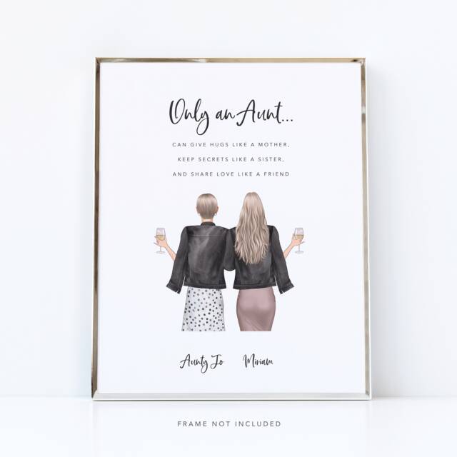 Auntie Personalised Gift/Aunt & Niece Gift For Auntie UK Quotes Gifts Aunty - image 1