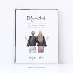 Auntie Personalised Gift/Aunt & Niece Gift For Auntie UK Quotes Gifts Aunty - thumbnail 1