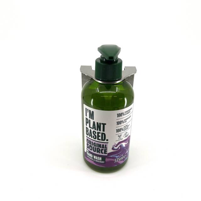 Brushed Stainless Soap Dispenser Wall Bracket To Suit Carex 250Ml, 335Ml & Original Source - image 1
