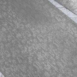 Textured Silver Quilted Bed Runner Rion Dove Luxury King Scarf - thumbnail 2