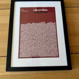 Life On Mars David Bowie By James Earnshaw Genuine Reign/Hail Print Framed Black - thumbnail 4