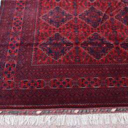 Afghan Bukhara Rug, Custom Size, High Quality Handmade Large Red Area Tribal Turkmen Living Room Rug - thumbnail 3