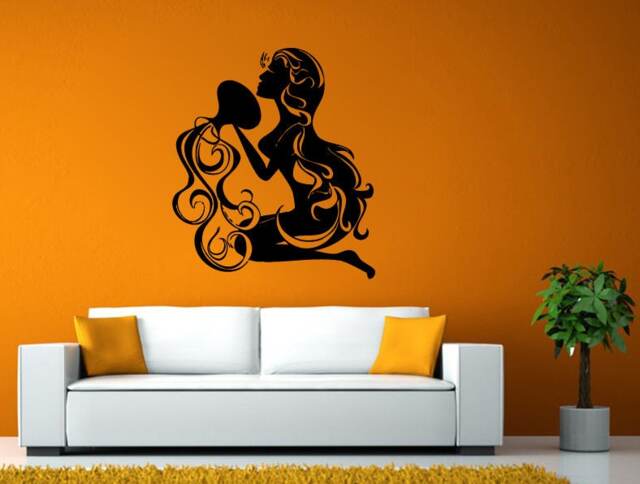 Beautiful Girl Woman Female Pouring Water Vase Beauty Salon Room Wall Sticker Decal Vinyl Mural Decor Art L2440 - image 1