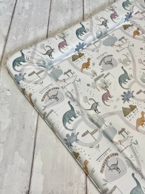 Dinosaur Baby Changing Mat, Dinosaur Baby Change Mat, Nursery Theme, Diplodocus Changing Mat - image 1