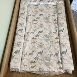 Dinosaur Baby Changing Mat, Dinosaur Baby Change Mat, Nursery Theme, Diplodocus Changing Mat - thumbnail 3
