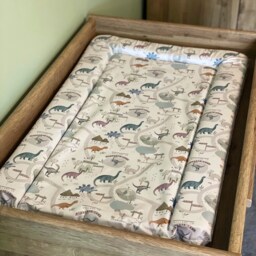 Dinosaur Baby Changing Mat, Dinosaur Baby Change Mat, Nursery Theme, Diplodocus Changing Mat - thumbnail 2