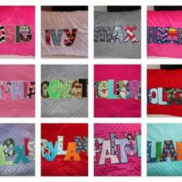 Personalized Embroidered Applique Pillowcase. Minky, Flannel, Or Cotton - thumbnail 2
