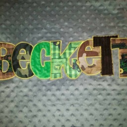 Personalized Embroidered Applique Pillowcase. Minky, Flannel, Or Cotton - thumbnail 4