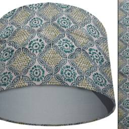 UK Handmade Retro Geometric Lampshade, Bohemian Home Interior, Green Boho Light Shade, Table Lamp Ceiling - thumbnail 3