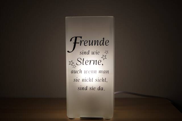 Lamp With Slogan, Customizable - image 1