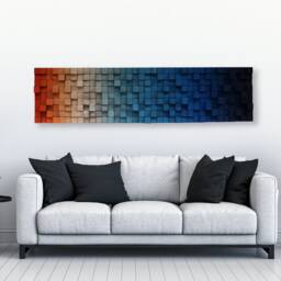 Handmade Reclaimed Wood Wall Art - Modern Geometric Sculpture - thumbnail 3