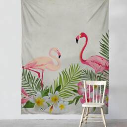 Flamingo Tropical - Wall Tapestry Tapestry Hangings Wanderlust Bohemian Home Decor Dorm T#31 - thumbnail 2
