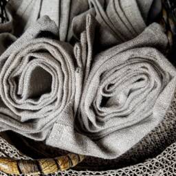 Raw Linen Body Towel, Rough Texture Bath Or Sauna Towel - thumbnail 2