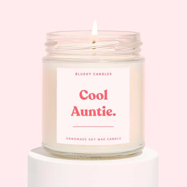 Cool Auntie Candle - Funny Gift For An Aunt Scented Auntie's Birthday - image 1
