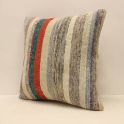 Throw Pillow Kilim Pillow, Sofa Pillow Handwoven Pillow, 18x18 - 45x45 cm Minimalist Decorative Pillow, Cushion Cover 4Kbf-576 - thumbnail 3