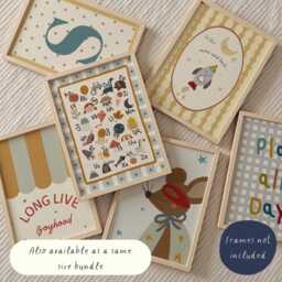 Set Of Personalised Whimsical Gallery Wall Prints For A Playroom, Bedroom Or Nursery - Unframed - thumbnail 3