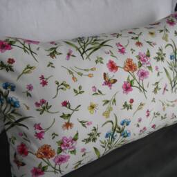 Spring Floral Pillow Cover Cotton Toss Pillow, Country Decor - thumbnail 4