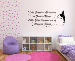 Like Stardust Glistening - Wall Sticker Childrens Bedroom Nursery Vinyl Decal - thumbnail 1