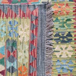 Kilim Rug Classic, Handmade Artisan Afghan Turkish Aztec Geometric Wool 152x109 cm - thumbnail 3