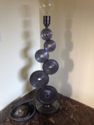 Handmade Gear Lamp Weld Art Industrial Steam Punk