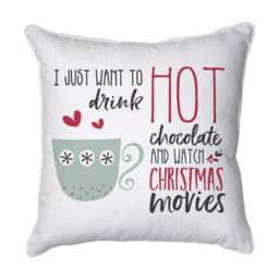 Christmas Velour Cushion Festive Home Decor, Made in UK - 43x43cm - thumbnail 4