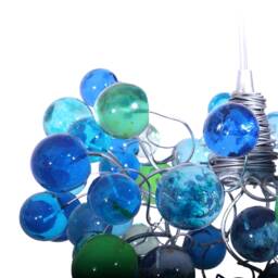 Ceiling Pendant Light With Sea Color Bubbles, For Living Rooms, Kitchen Island, Bedroom Or As Bedside Lamp - thumbnail 4