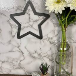 Star Brushed Steel Wall Art Modern Home Design Present Gift Idea - thumbnail 2