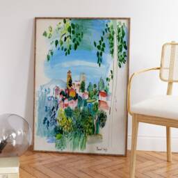 Raoul Dufy Poster, Vernet Les Bains, Fauvist Print, Expressionist Art, Fashionable Decor, Floral Wall Scenery & Nature, A1/A2/A2/A3 - thumbnail 3