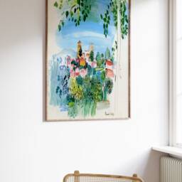 Raoul Dufy Poster, Vernet Les Bains, Fauvist Print, Expressionist Art, Fashionable Decor, Floral Wall Scenery & Nature, A1/A2/A2/A3 - thumbnail 2