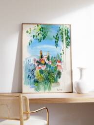 Raoul Dufy Poster, Vernet Les Bains, Fauvist Print, Expressionist Art, Fashionable Decor, Floral Wall Scenery & Nature, A1/A2/A2/A3 - thumbnail 1