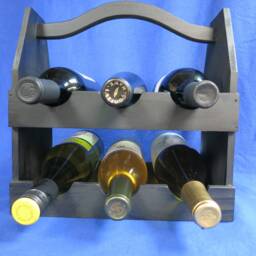 6 Bottle Wine Rack - thumbnail 3
