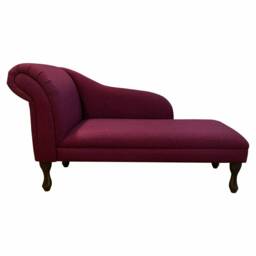 Handmade Wine Tweed Chaise Longue - thumbnail 2