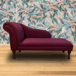 Handmade Wine Tweed Chaise Longue - thumbnail 3