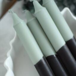 Dip Dye Candles/Black Eucalyptus Set Of 4 Gift - thumbnail 3