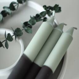 Dip Dye Candles/Black Eucalyptus Set Of 4 Gift - thumbnail 2