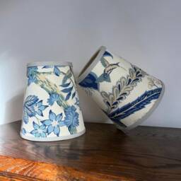 Sanderson Suva - Small Handmade Candle Clip Lampshade For Wall Lights/Chandeliers - thumbnail 2