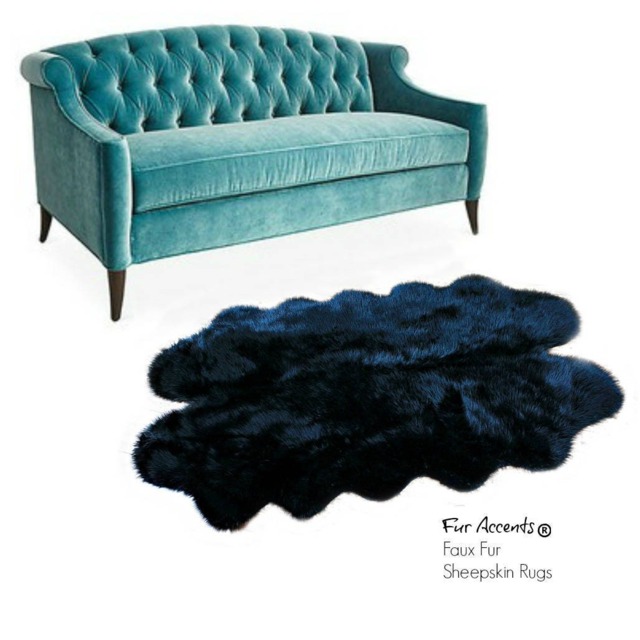 Faux Fur Sheepskin Rug - Quatro Pelt Area Rug, Usa Made - image 1