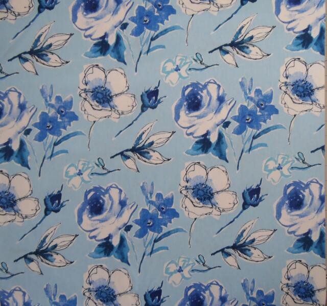 New Printroses.florals.blue Pillow Covers.toss Pillows.throw Pillows.cushion Covers.home Decor Accents.slipcovers.spring Pillows - image 1