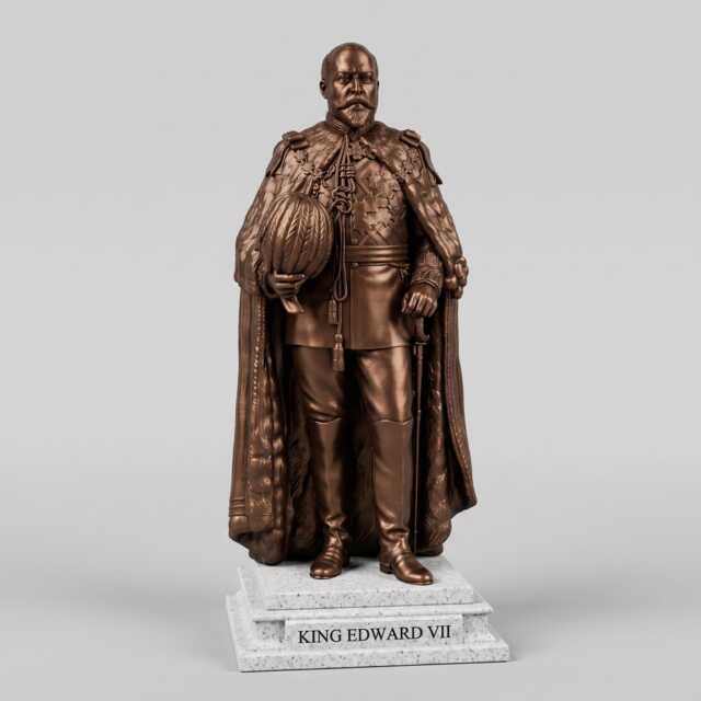 Edward Vii Statue - British Royal Historical Collectible Figurine - image 1