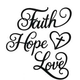 Faith Hope Love Wooden Wall Art - 4 Piece Inspirational Word Signs Rustic Farmhouse Black Letter Decor For Home, Bedroom, Living Room - thumbnail 3