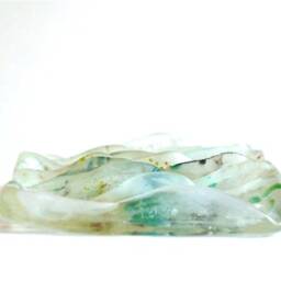 Waves Murano Glass Sculpture, Cast Glass - thumbnail 2