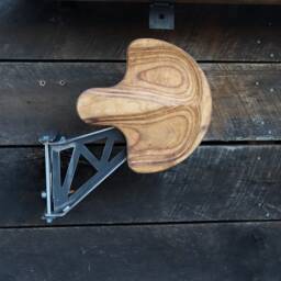Swing Away Bar Stool With Wood Seat - 12.5 - thumbnail 3
