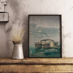 Hasui Kawase, Evening Onsen, Japanese Poster, Travel Wall Art Decor, Exhibition Print, Art, Oriental Gift Idea, A1/A2/A3/A4 - thumbnail 2