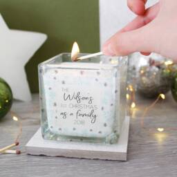 First Christmas As A Family Candle - Soya Wax Gift - thumbnail 1