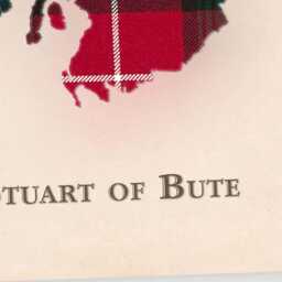Clan Stuart Of Bute Scottish Tartan Map - Scotland Family Wall Decor, Ready To Hang - thumbnail 4