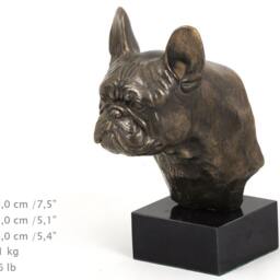 French Bulldog Medium, Dog Marble Statue, Limited Edition, Artdog. Made Of Cold Cast Bronze. Perfect Gift. Limited Edition - thumbnail 4