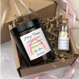 Personalised Teacher Gift Candle, End Of Term Thank You Set - thumbnail 2