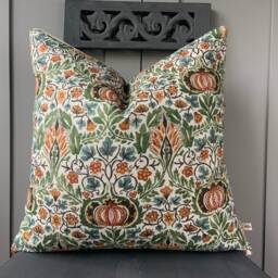 William Morris Little Chintz Green Fabric Vintage Designer Cushion Pillow Cover - thumbnail 2